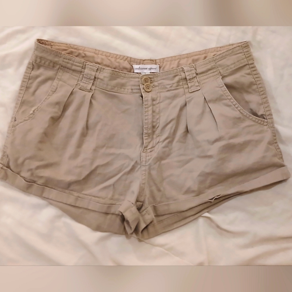 Ambiance Tan Shorts Relaxed Fit